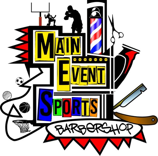 Logo for MainEventSports Barbershop