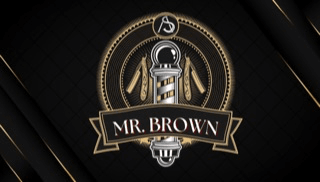 Logo for Mr. Brown the Barber