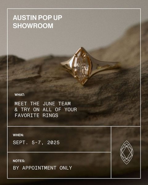 Logo for June Rings | Austin Popup