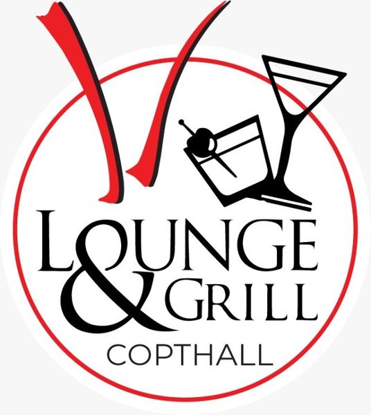 Logo for V Lounge and Grill